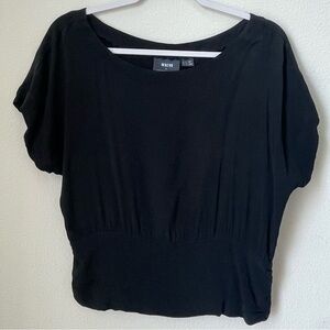 Anthropologie Maeve Black Top Size 10 NWOT